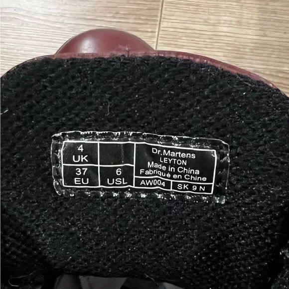 Dr. Martens Leyton Oxblood Red Boots - Picture 6 of 6